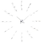 Merlin I Wall Clock - Chrome / White