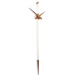 Punto Y Coma Wall Clock - Polished Brass / Walnut