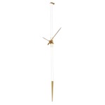 Pendulo Wall Clock - Polished Brass / Walnut