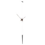 Pendulo Wall Clock - Graphite Steel / Walnut