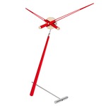 Puntero I Table Clock - Chrome / Red