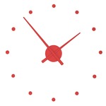 Oj Wall Clock - Red