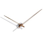 Axioma N Wall Clock - Chrome / Walnut