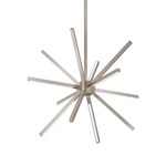 Sirius Minor Chandelier - Brushed Nickel / White