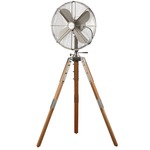 Star Tripod Floor Fan - Brushed Nickel