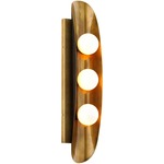 Hopper Wall Light - Dark Vintage Brass / Opal