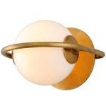 Everley Wall Light - Vintage Brass / Opal