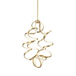 Synergy Pendant - Antique Brass / White