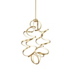 Synergy Pendant - Antique Brass / White