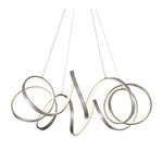 Synergy Chandelier - Antique Silver / White