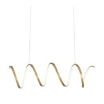 Synergy Linear Pendant - Antique Brass / White