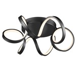 Synergy Ceiling Flush Light - Black / White