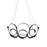 Oros Chandelier - Black / White