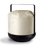 Chou Table Lamp - Black / Ivory White Wood