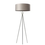 Cosmos Floor Lamp - Brushed Nickel / Grey Wood