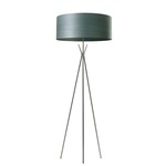 Cosmos Floor Lamp - Brushed Nickel / Turquoise Wood
