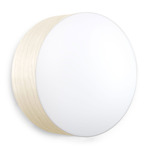 Gea Wall / Ceiling Light - Ivory White Wood