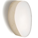 Guijarro Wall / Ceiling Light - Ivory White Wood