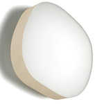 Guijarro Wall / Ceiling Light - Ivory White Wood