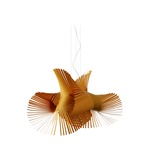 Minimikado Pendant - Brushed Nickel / Yellow