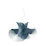 Minimikado Pendant - Brushed Nickel / Blue
