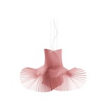 Minimikado Pendant - Brushed Nickel / Pale Rose