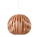 Poppy Pendant - Brushed Nickel / Natural Cherry