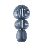 Totem Pendant - Brushed Nickel / Blue Wood