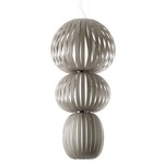 Totem Pendant - Brushed Nickel / Grey Wood