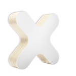 X-Club Wall / Ceiling Light - Ivory White Wood