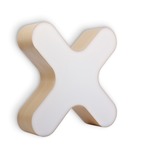 X-Club Wall / Ceiling Light - Natural Beech Wood