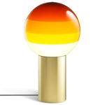 Dipping Light Table Lamp - Brushed Brass / Amber