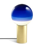 Dipping Light Table Lamp - Brushed Brass / Blue