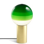 Dipping Light Table Lamp - Brushed Brass / Green
