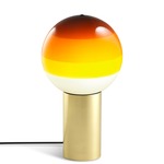 Dipping Light Table Lamp - Brushed Brass / Amber