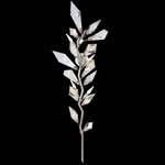 Foret Branch Wall Sconce - Silver Leaf / Crystal