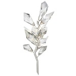 Foret Branch Wall Sconce - Silver Leaf / Crystal