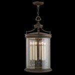 Louvre Outdoor Pendant - Patinated Bronze / Clear