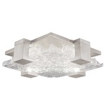 Terra Wall Sconce / Ceiling Light - Silver Leaf / Clear