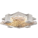 Terra Wall Sconce / Ceiling Light - Silver Leaf / Antiqued Gold Leaf