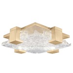Terra Wall Sconce / Ceiling Light - Gold Leaf / Clear