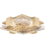 Terra Wall Sconce / Ceiling Light - Gold Leaf / Antiqued Gold Leaf