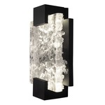 Terra Wall Sconce - Black / Clear