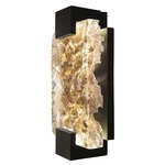 Terra Wall Sconce - Black / Antiqued Gold Leaf