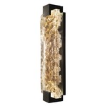 Terra Wall Sconce - Black / Antiqued Gold Leaf