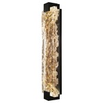 Terra Wall Sconce - Black / Antiqued Gold Leaf