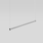 Ledbar Square Direct / Indirect Linear Suspension - Aluminum / Frosted