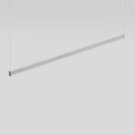 Ledbar Square Direct / Indirect Linear Suspension - Aluminum / Frosted