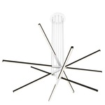 Pix Sticks Tie Stix Metal Warm Dim Suspension with Power - White / Satin Black