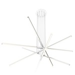 Pix Sticks Tie Stix Metal Warm Dim Suspension with Power - White / Satin Nickel